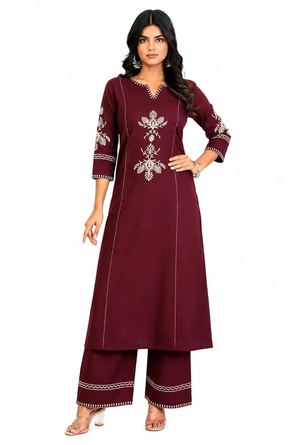 Women_S_Cotton_Embroidered_Kurti_With_Pant_Set