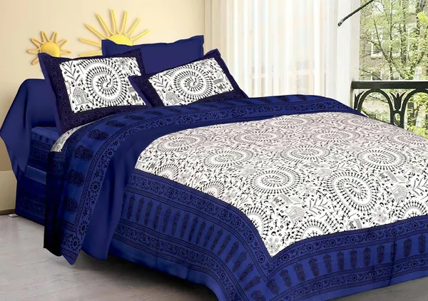 Cotton_Jaipuri_Print_Bedsheet_Set_With_Pillow_Covers