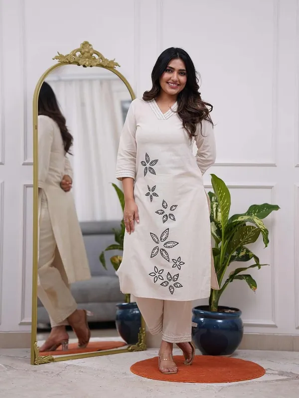 Women_S_Cotton_Kurti_With_Pant_Set
