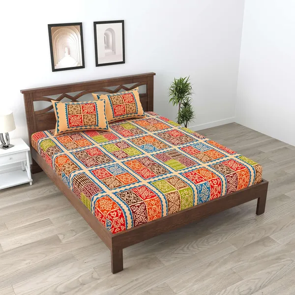 Cotton_Jaipuri_Sanganeri_Print_Bedsheet_Set_With_Pillow_Covers