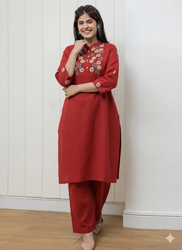 Women_S_Cotton_Embroidered_Kurti_With_Pant