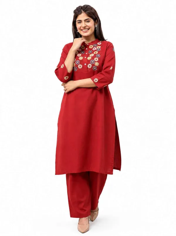 Women_S_Cotton_Embroidered_Kurti_With_Pant
