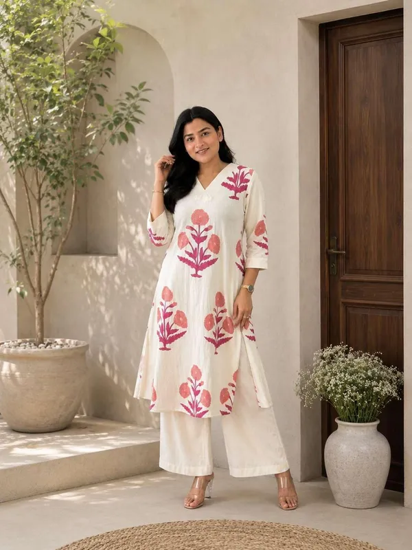 Women_S_Cotton_Kurti_With_Palazzo