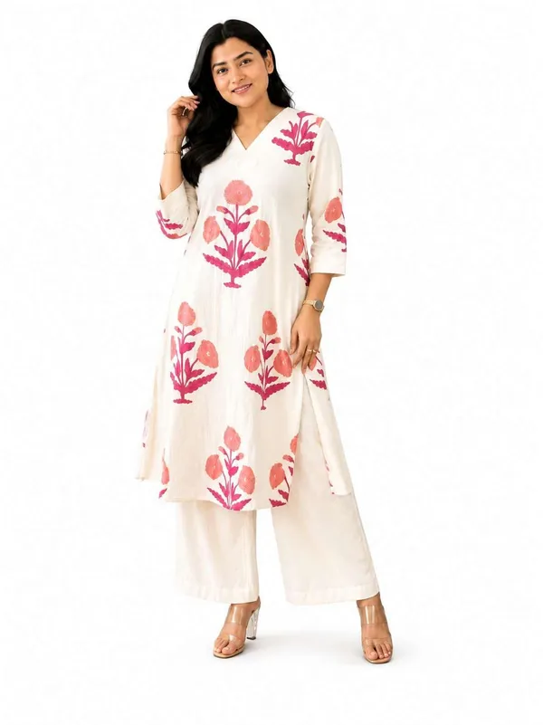 Women_S_Cotton_Kurti_With_Palazzo