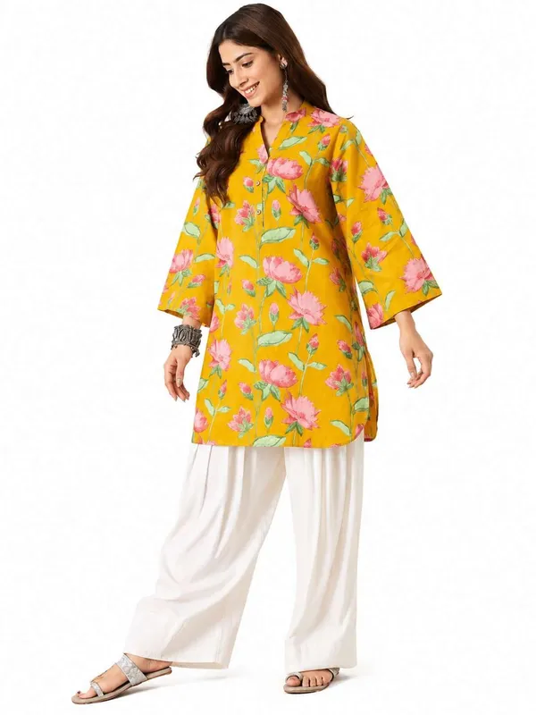 Women_S_Cotton_Kurti_With_Farshi_Salwar
