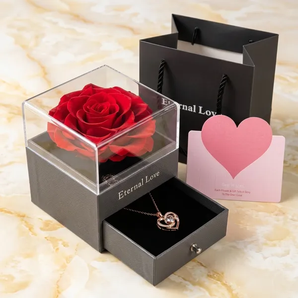 Preserved_Flower_Rose_With_Love_You_Necklace_In_100_Languages_Gift_For_Her,_Enchanted_Real_Rose_Flower_Valentine'S,_Mother'S_Day_,_Anniversary,_Wedding_Romantic_Gift_For_Girlfriend,_Wife_And_Mom