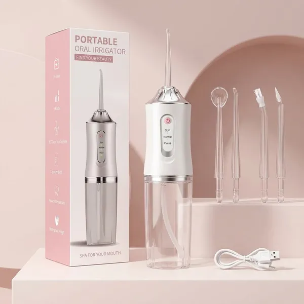Portable_Cordless_Water_Flosser_Oral_Irrigator_With_4_Nozzles_And_Usb_Charging