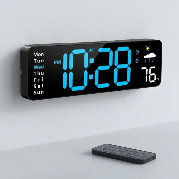 Digital_Wall_Clock,_Large_Display_With_Remote,_Wired_Led_Alarm_Clocks_With_Date,_Week,_Temperature,_Humidity,_Auto_Dst_Countdown_For_Living_Room