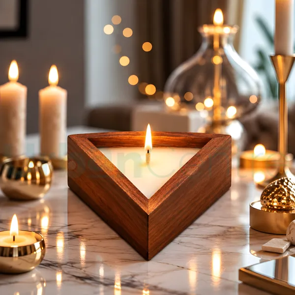 Urban_Centre_Wooden_Triangle_Candle_Set_for_Home_Décor,_Diwali_Decoration,_Set_Of_1,_Soy_Wax_candle