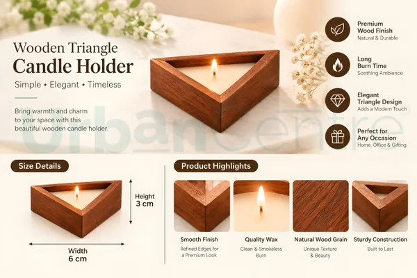 Urban_Centre_Wooden_Triangle_Candle_Set_for_Home_Décor,_Diwali_Decoration,_Set_Of_1,_Soy_Wax_candle