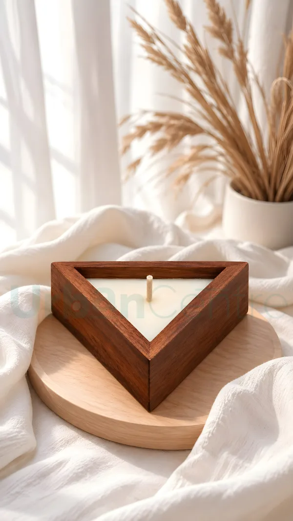 Urban_Centre_Wooden_Triangle_Candle_Set_for_Home_Décor,_Diwali_Decoration,_Set_Of_1,_Soy_Wax_candle