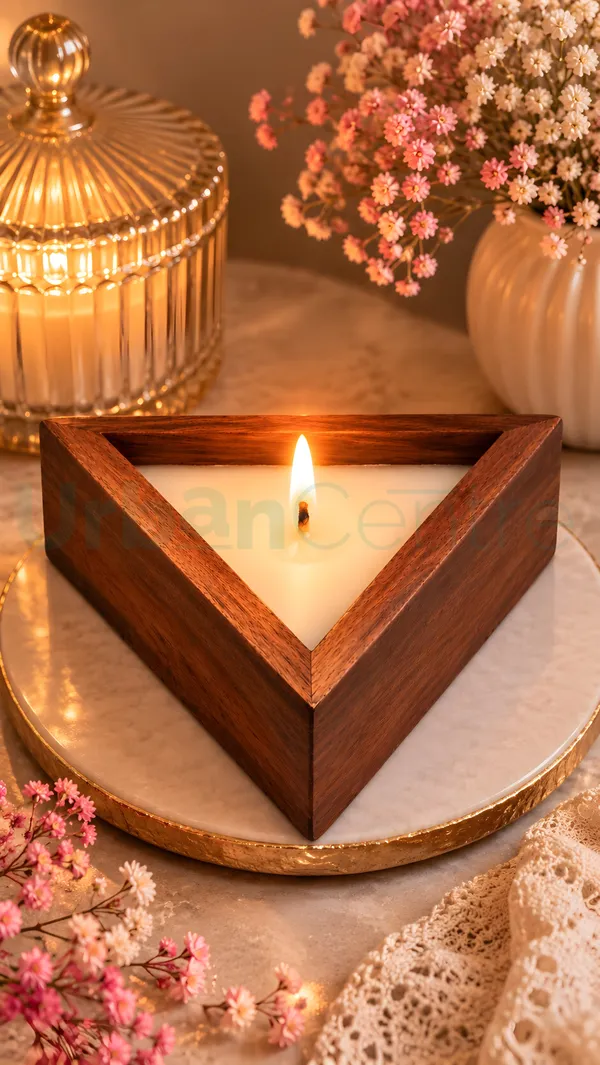Urban_Centre_Wooden_Triangle_Candle_Set_for_Home_Décor,_Diwali_Decoration,_Set_Of_1,_Soy_Wax_candle