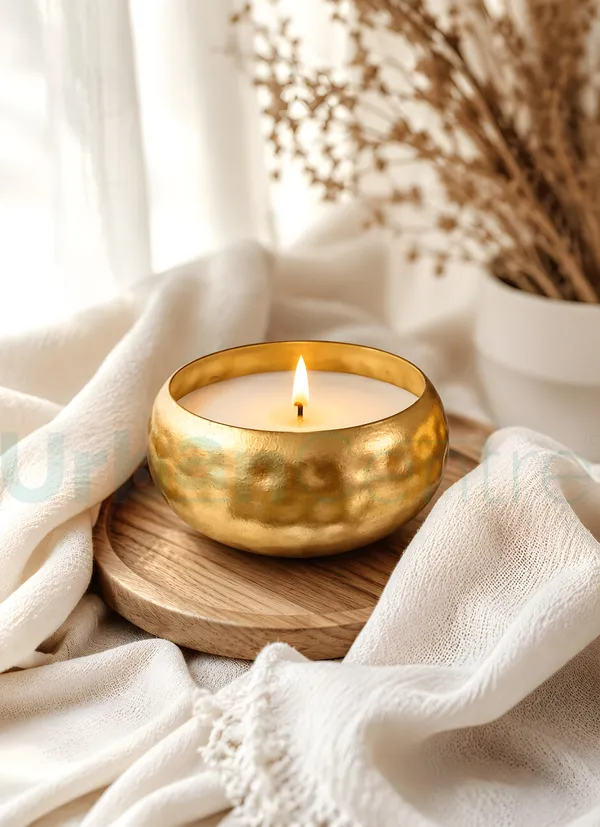 Urban_Centre_Decorative_Golden_Hammered_Soy_Wax_Candles_for_Diwali,_Home_Décor,_Table_&_Festive_Decoration_–_Pack_of_1,_Soy_Wax_Candle