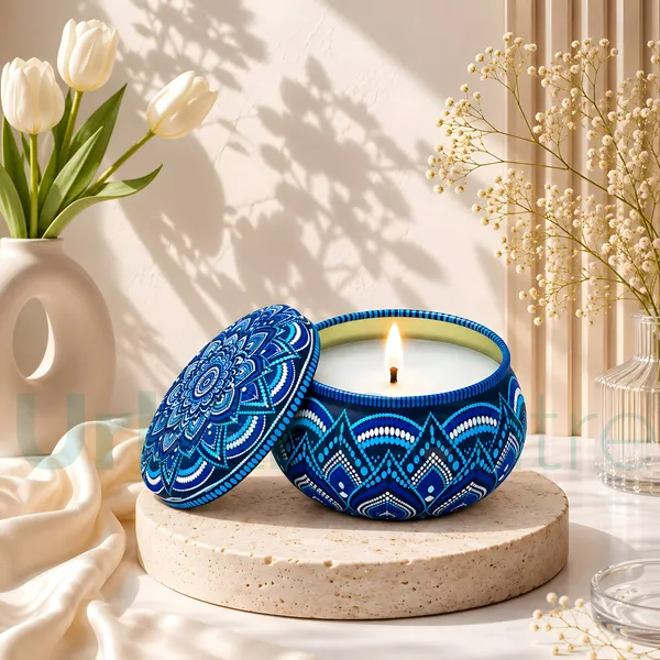 Urban_Centre_Blue_Decorative_Mandala_Candle_with_Intricate_Traditional_Artistic_Pattern_and_Matching_Lid,_Elegant_Festive_Candle_for_Diwali_Decoration,_Home_Décor,_Pooja_Room,_Festival_Celebrations,_Party_Decoration_and_Gifting,_Pack_of_1,_Soy_Wax_Candle