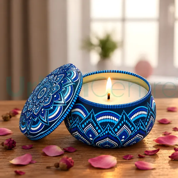Urban_Centre_Blue_Decorative_Mandala_Candle_with_Intricate_Traditional_Artistic_Pattern_and_Matching_Lid,_Elegant_Festive_Candle_for_Diwali_Decoration,_Home_Décor,_Pooja_Room,_Festival_Celebrations,_Party_Decoration_and_Gifting,_Pack_of_1,_Soy_Wax_Candle