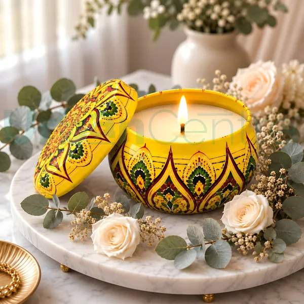 Urban_Centre_Yellow_Decorative_Mandala_Candle_with_Traditional_Artistic_Pattern_and_Matching_Lid,_Elegant_Festive_Candle_for_Diwali_Decoration,_Home_Décor,_Pooja_Room,_Festival_Celebrations,_Party_Decoration_and_Gifting,_Pack_of_1,_Soy_wax_Candle