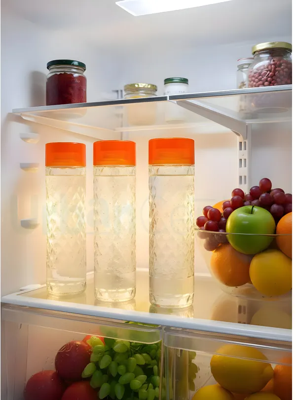 Urban_Centre_Diamond_Cut_1000_ml_Glass_Water_Bottle_with_Airtight_Orange_Lid_|_Pack_of_1_1000_ml_Glass_Bottle
