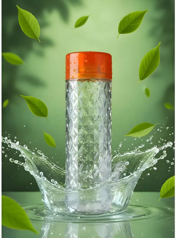 Urban_Centre_Diamond_Cut_1000_ml_Glass_Water_Bottle_with_Airtight_Orange_Lid_|_Pack_of_1_1000_ml_Glass_Bottle