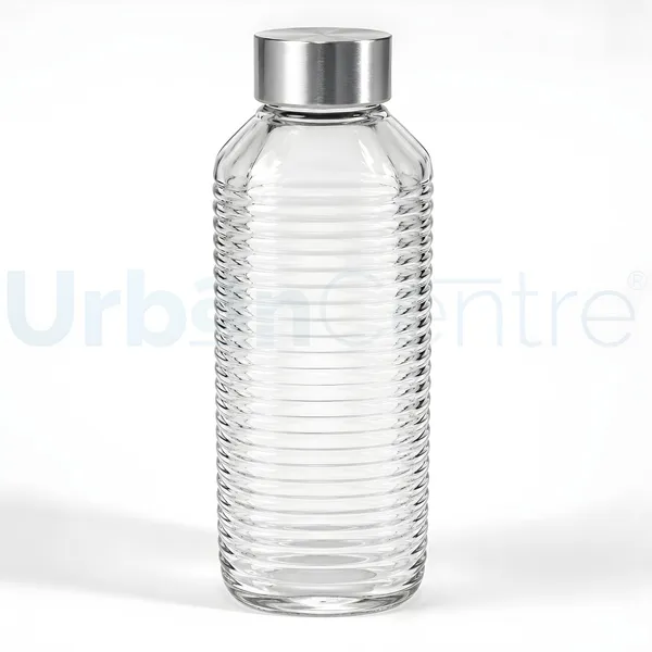 Urban_Centre_Ribbed_Line_Square_Glass_Bottle_Pack_of_1_Transparent_1000_ml_Water_Bottle_1000_ml_Glass_Bottle_(Pack_of_1,_Clear)