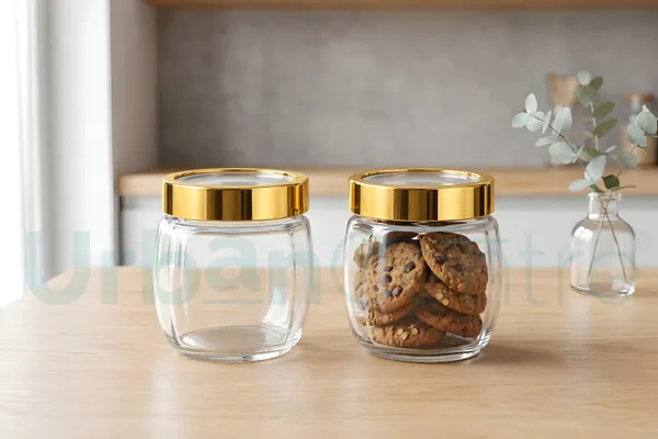 Urban_Centre_Transparent_Glass_Container_Jar_with_Gold_Lid,_400_ml,_Storage_Jar,_Pack_of_2