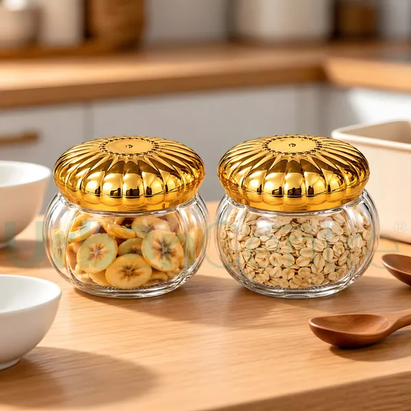 Urban_Centre_Premium_Glass_Storage_Jar_with_Embossed_Golden_Lid,_350_ml,_Transparent,_Pack_of_2