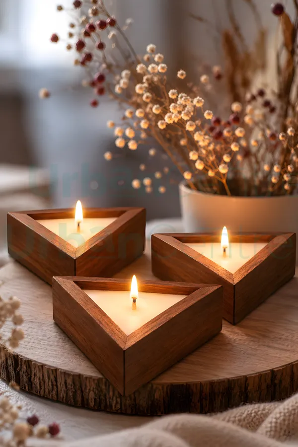 Urban_Centre_Wooden_Triangle_Candle_Set_for_Home_Décor,_Diwali_Decoration,_Set_Of_4,_Soy_Wax_Candle