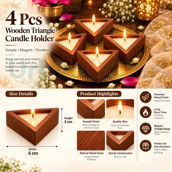 Urban_Centre_Wooden_Triangle_Candle_Set_for_Home_Décor,_Diwali_Decoration,_Set_Of_4,_Soy_Wax_Candle
