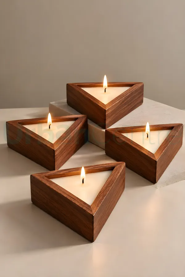 Urban_Centre_Wooden_Triangle_Candle_Set_for_Home_Décor,_Diwali_Decoration,_Set_Of_4,_Soy_Wax_Candle