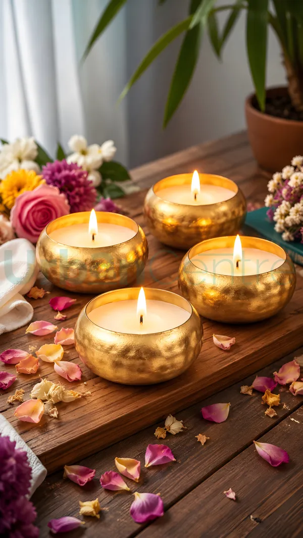 Urban_Centre_Decorative_Golden_Hammered_Soy_Wax_Candles_for_Diwali,_Home_Décor,_Table_&_Festive_Decoration_–_Pack_of_4,_Soy_Wax_Candle