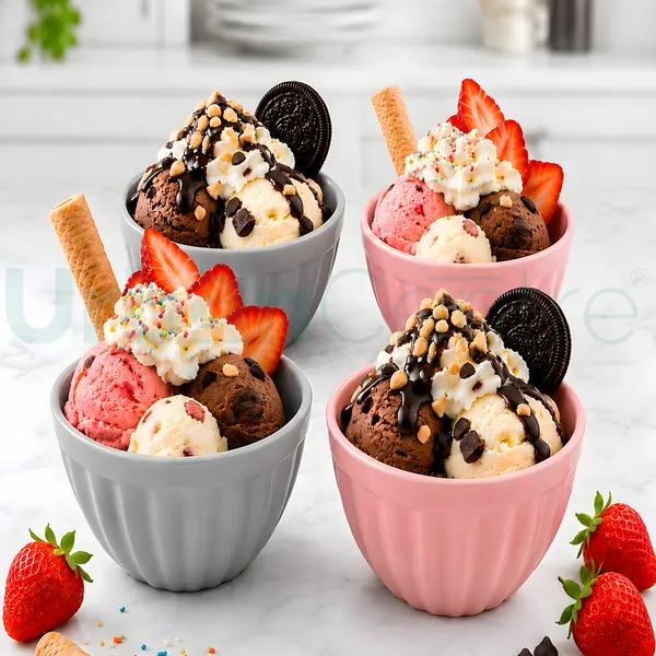 Urban_Centre_Ice_Cream_Bowl_Set_with_Steel_Spoon_160ml_Pack_of_4_Grey,Pink