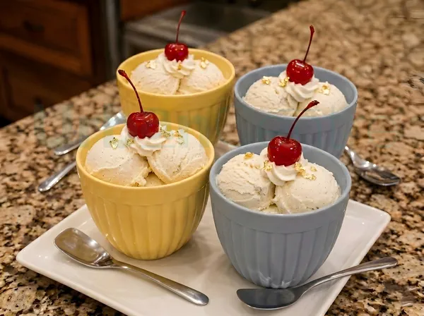Urban_Centre_Ice_Cream_Bowl_Set_with_Steel_Spoon_160ml_Pack_of_4_Yellow/Gray