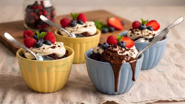 Urban_Centre_Ice_Cream_Bowl_Set_with_Steel_Spoon_160ml_Pack_of_4_Yellow/Gray
