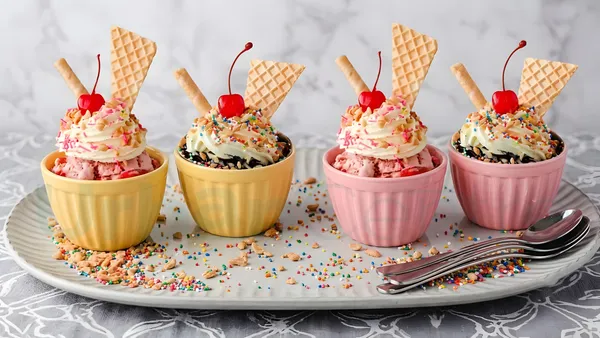 Urban_Centre_Ice_Cream_Bowl_Set_with_Spoon_|160ml|_Pack_of_4_|_Yellow/Pink