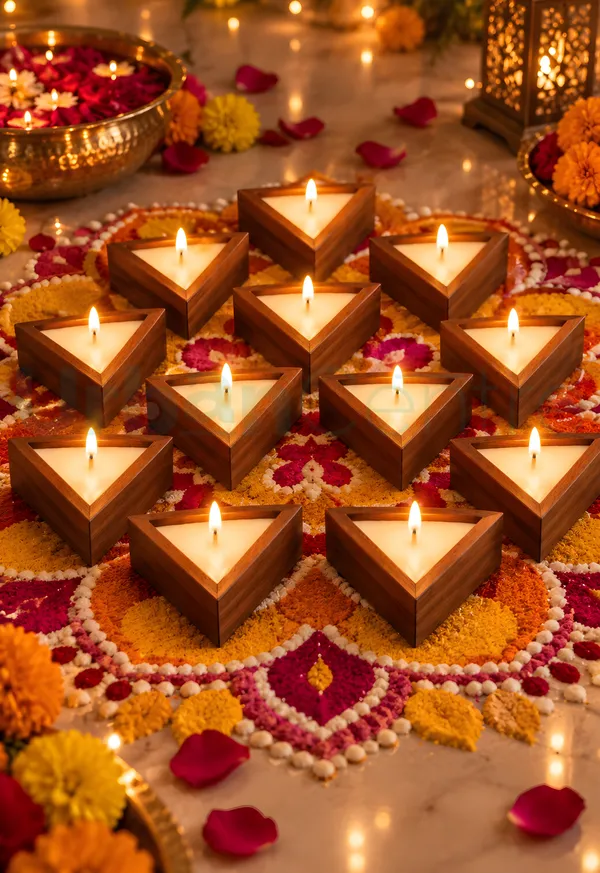 Urban_Centre_Wooden_Triangle_Candle_Set_for_Home_Décor,_Diwali_Decoration,_Set_Of_6,_Soy_Wax_Candle