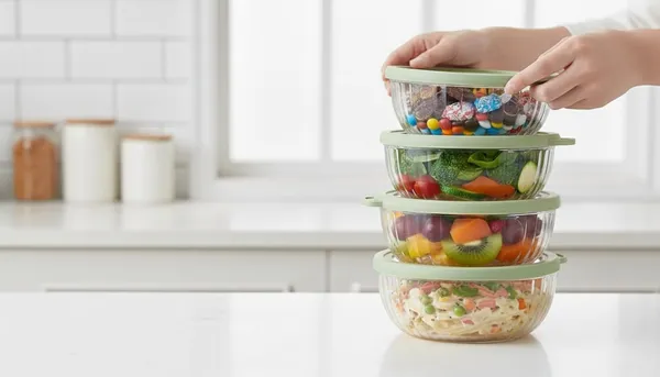 Ribbed_Glass_Multipurpose_Container/Bowl_With_Airtight_Lid_|_650_Ml_Crystal_Clear_Glass_Bowl_With_Matte_Olive_Green_Lid_For_Kitchen_Storage_|_Microwave_And_Dishwasher_Safe
