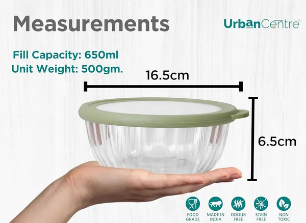 Ribbed_Glass_Multipurpose_Container/Bowl_With_Airtight_Lid_|_650_Ml_Crystal_Clear_Glass_Bowl_With_Matte_Olive_Green_Lid_For_Kitchen_Storage_|_Microwave_And_Dishwasher_Safe