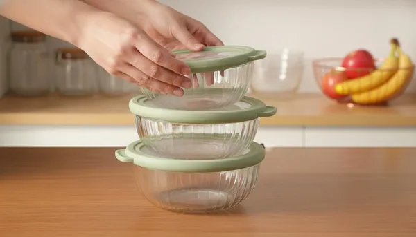 Ribbed_Glass_Multipurpose_Container/Bowl_With_Airtight_Lid_|_650_Ml_Crystal_Clear_Glass_Bowl_With_Matte_Olive_Green_Lid_For_Kitchen_Storage_|_Microwave_And_Dishwasher_Safe