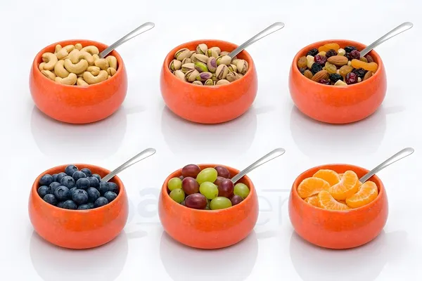 Orange_Ceramic_Snack_&_Dessert_Bowl_Set_With_Spoon_(170Ml)_Set_Of_6
