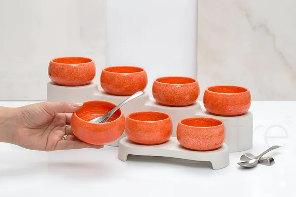 Orange_Ceramic_Snack_&_Dessert_Bowl_Set_With_Spoon_(170Ml)_Set_Of_6