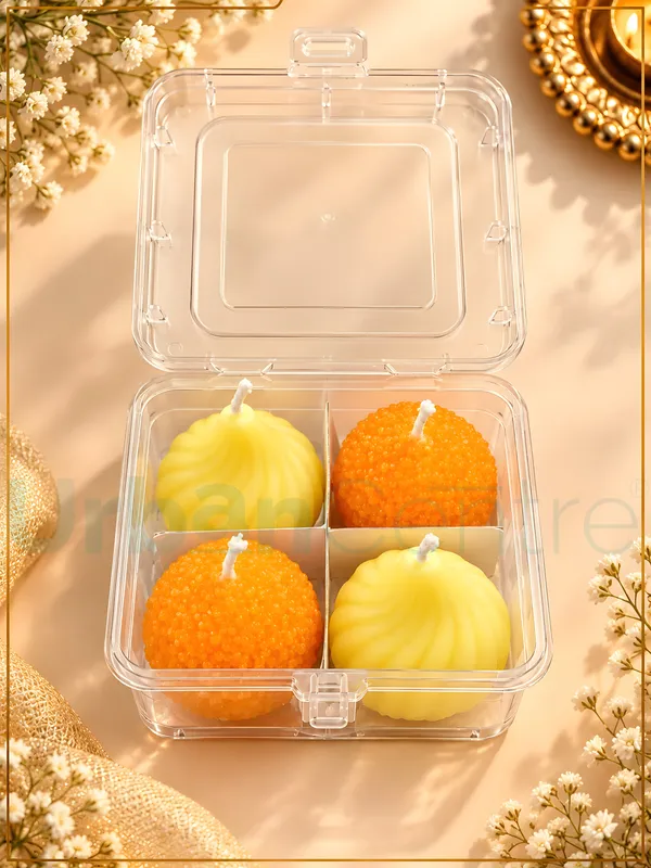 Urban_Centre_Diwali_Decorative_Candle_Set_of_4_|_2_Pcs_Boondi_Ladoo_Candles_and_2_Pcs_Modak_Candles_for_Diwali_Festival,_Pooja_Room,_Home_Decoration,_Festive_Gifting