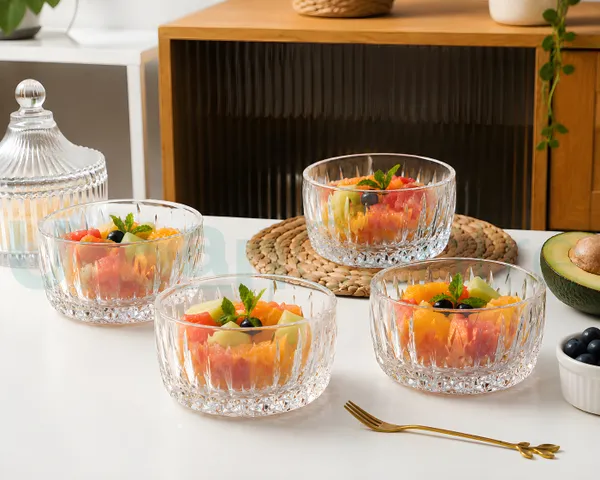 Urban_Centre_Prism_Glow_Crystal_Cut_Glass_Serving_Bowl_Set_130ml,_Pack_of_4