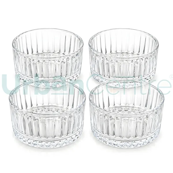 Urban_Centre_Crystal_Wave_Pack_of_4_Clear_Glass_Serving_Bowl_Set_(200_ml)