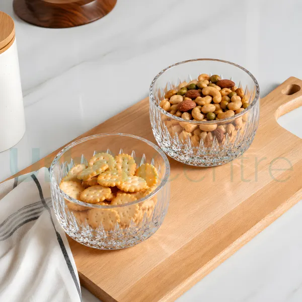 Urban_Centre_Prism_Glow_Crystal_Cut_Serving_Bowl_Set,_130ml,_Pack_of_2,_Clear