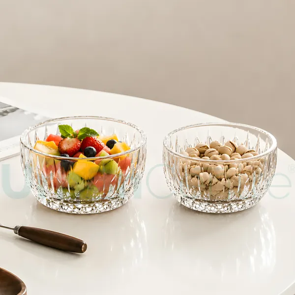 Urban_Centre_Prism_Glow_Crystal_Cut_Serving_Bowl_Set,_130ml,_Pack_of_2,_Clear