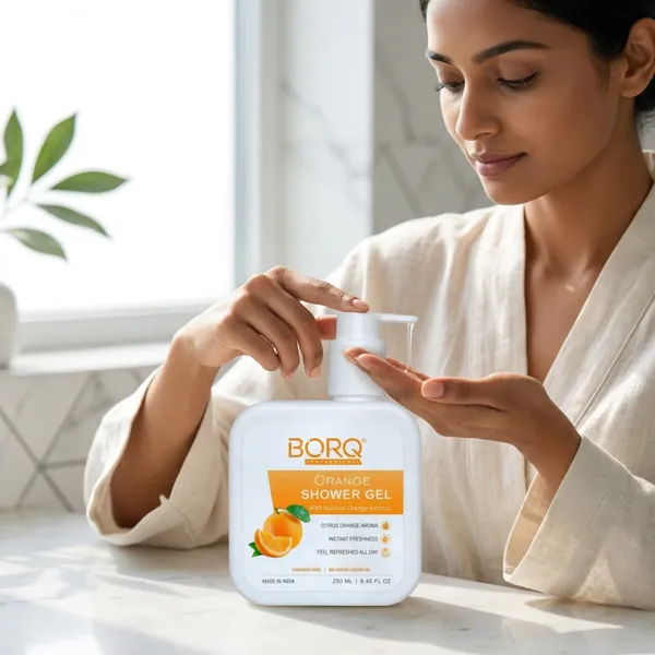 BORQ_Orange_Shower_Gel_250ml_|_Premium_Citrus_Body_Wash_|_Energizing_Orange_Fragrance_|_Deep_Clean_Formula_with_Long_Lasting_Freshness_|_Suitable_To_All_Skin_Type_|_For_Man_&_Women_|_(1X250ml)_Pack_Of_1
