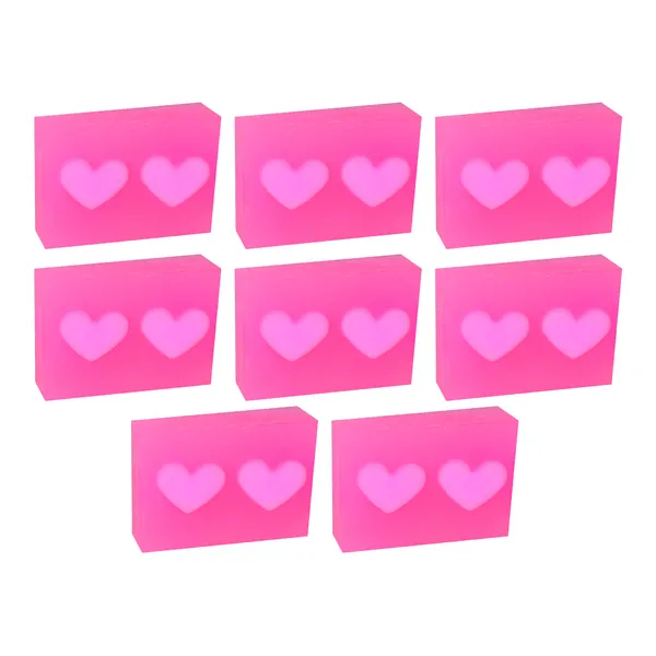 BORQ_Natural_Heart_Shape_Rose_Water_Glycerine_Bath_Soap_800gm_|_For_Natural_Moisturizing_Glowing_Skin_|_Pure_Glycerin_&_Natural_Oils_|_Paraben-Free_Sulfate-Free_|_For_All_Skin_Type_(8X100gm)_Pack_Of_8