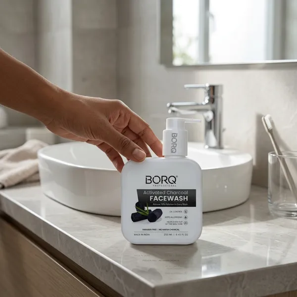 BORQ_Activated_Charcoal_Face_Wash_500ml_|_For_Dirt_&_Pollution_Removal_|_10X_Power_Of_Activated_Charcoal_|_Paraben-Free_Sulfate-Free_|_Suitable_To_All_Skin_Type_|_For_Man_&_Women_|_(2X250ml)_Pack_Of_2