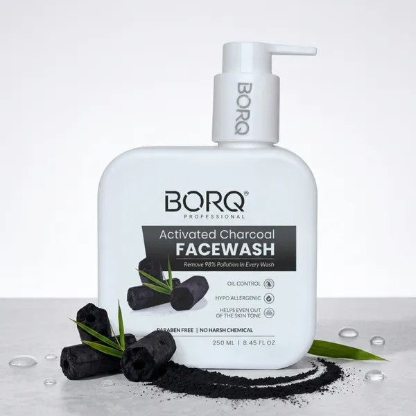 BORQ_Activated_Charcoal_Face_Wash_500ml_|_For_Dirt_&_Pollution_Removal_|_10X_Power_Of_Activated_Charcoal_|_Paraben-Free_Sulfate-Free_|_Suitable_To_All_Skin_Type_|_For_Man_&_Women_|_(2X250ml)_Pack_Of_2