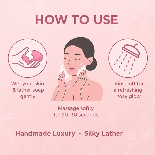 BORQ_Natural_Heart_Shape_Rose_Water_Glycerine_Bath_Soap_400gm_|_For_Natural_Moisturizing_Glowing_Skin_|_Pure_Glycerin_&_Natural_Oils_|_Paraben-Free_Sulfate-Free_|_For_All_Skin_Type_(4X100gm)_Pack_Of_4