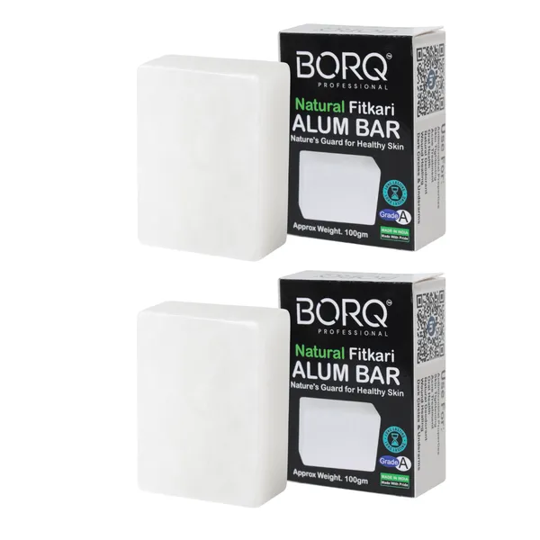 BORQ_Natural_Fitkari_Alum_Bar_200gm_|_For_After_Shaving_|Acne_Treatment_|_Skin_Tightening_|_Dark_Circles_&_Underarms_|_Natural_Deodorant_|_With_Travel_Case_|_For_Man_&_Women_|_(2X100gm)_Pack_Of_2